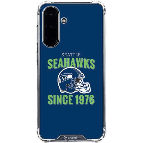 NFL Seattle Seahawks Helmet Galaxy A36 5G Clear Case