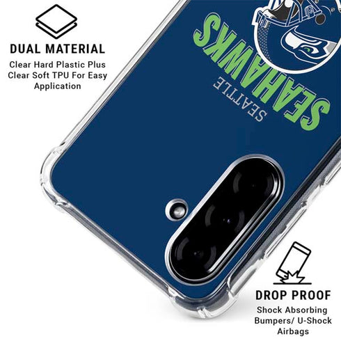 NFL Seattle Seahawks Helmet Galaxy A36 5G Clear Case