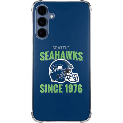 NFL Seattle Seahawks Helmet Galaxy A55 5G Clear Case