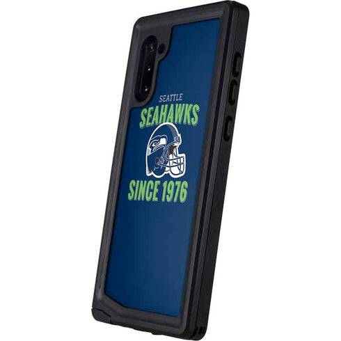 NFL Seattle Seahawks Helmet Galaxy Note 10 Waterproof Case