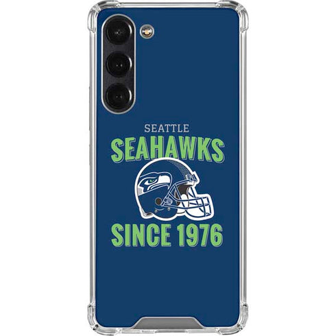 NFL Seattle Seahawks Helmet Galaxy S24 FE Clear Case