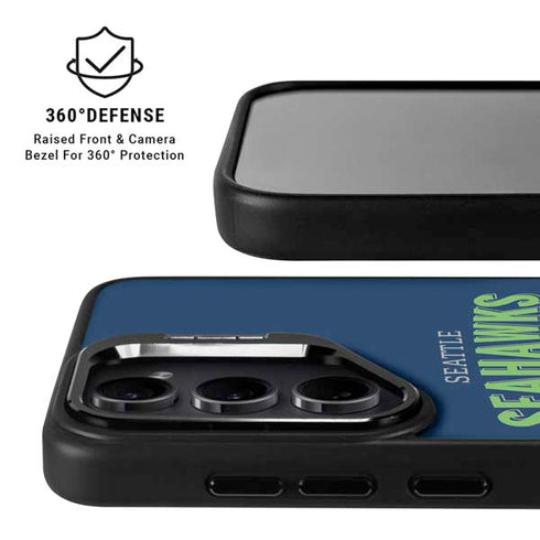 NFL Seattle Seahawks Helmet Galaxy S25 Kickstand Case