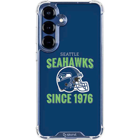 NFL Seattle Seahawks Helmet Galaxy S25 Plus Clear Case
