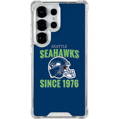NFL Seattle Seahawks Helmet Galaxy S25 Ultra Clear Case