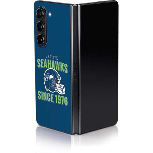 NFL Seattle Seahawks Helmet Galaxy Z Fold5 5G Skin