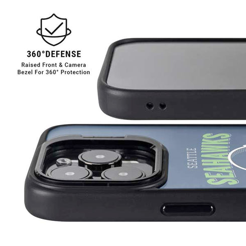 NFL Seattle Seahawks Helmet iPhone 14 Pro Max Kickstand Case