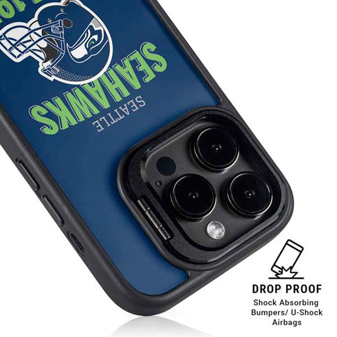 NFL Seattle Seahawks Helmet iPhone 14 Pro Max Kickstand Case
