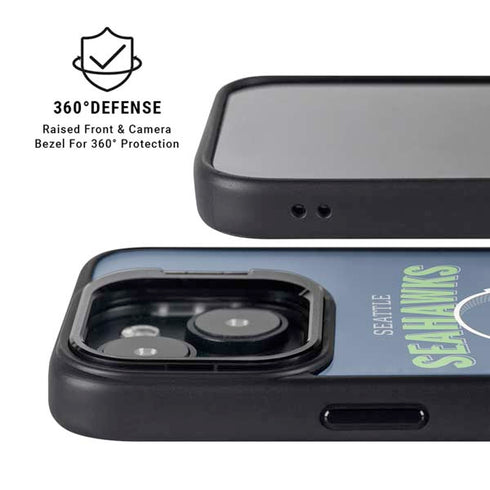 NFL Seattle Seahawks Helmet iPhone 15 Kickstand Case