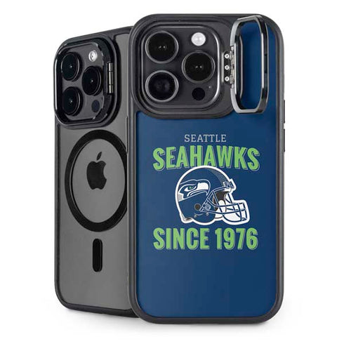 NFL Seattle Seahawks Helmet iPhone 15 Pro Kickstand Case