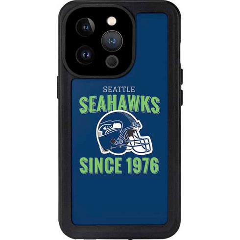 NFL Seattle Seahawks Helmet iPhone 15 Pro Waterproof Case