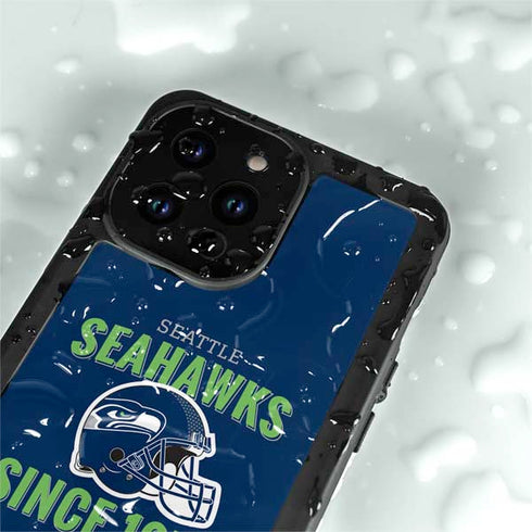 NFL Seattle Seahawks Helmet iPhone 15 Pro Waterproof Case
