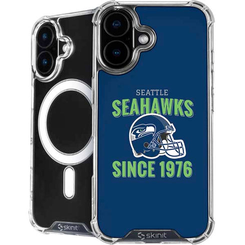 NFL Seattle Seahawks Helmet iPhone 16 MagSafe Case