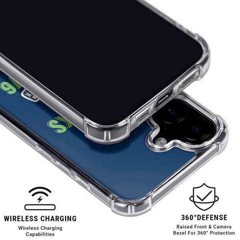 NFL Seattle Seahawks Helmet iPhone 16 MagSafe Case