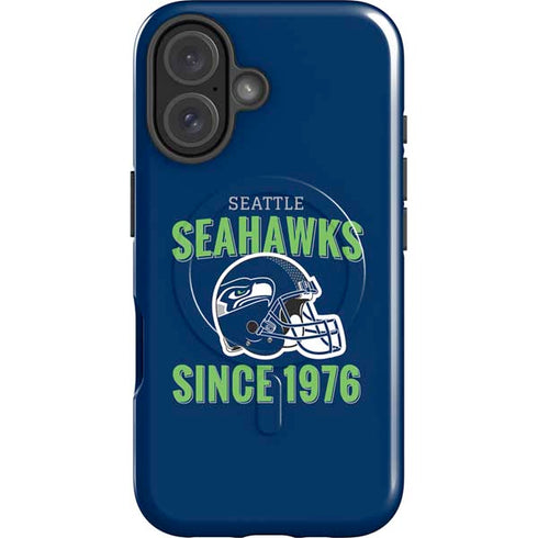 NFL Seattle Seahawks Helmet iPhone 16 Magsafe Impact Case