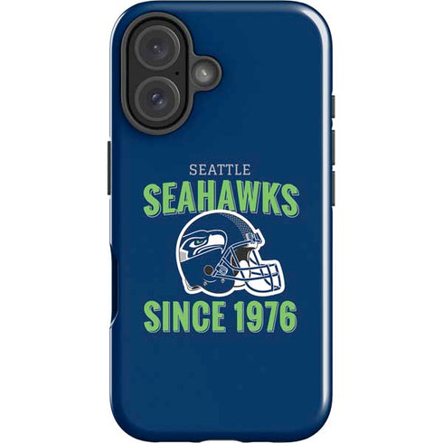 NFL Seattle Seahawks Helmet iPhone 16 Plus Impact Case