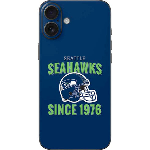 NFL Seattle Seahawks Helmet iPhone 16 Plus Skin