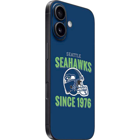 NFL Seattle Seahawks Helmet iPhone 16 Plus Skin