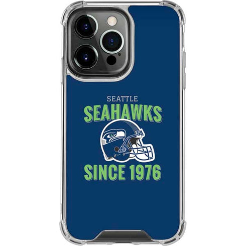 NFL Seattle Seahawks Helmet iPhone 16 Pro Max Clear Case