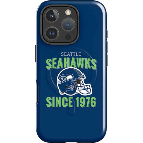 NFL Seattle Seahawks Helmet iPhone 16 Pro Max Magsafe Impact Case