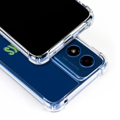NFL Seattle Seahawks Helmet Moto G Play 4G (2024) Clear Case