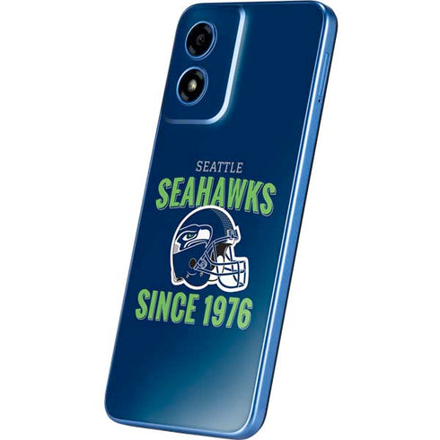 NFL Seattle Seahawks Helmet Moto G Play 4G (2024) Skin