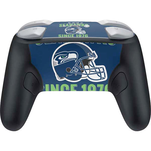 NFL Seattle Seahawks Helmet Nintendo Switch 2 (2025) Pro Controller Skin