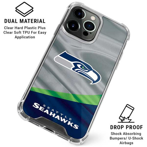NFL Seattle Seahawks iPhone 16 Pro Clear Case
