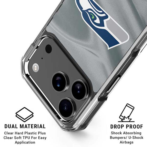 NFL Seattle Seahawks iPhone 17 Pro Clear Case