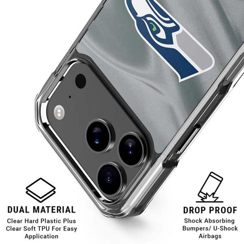 NFL Seattle Seahawks iPhone 18 Pro Clear Case