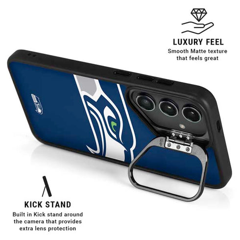 NFL Seattle Seahawks Large Logo Galaxy S25 Kickstand Case