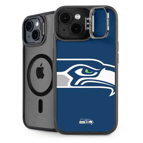 NFL Seattle Seahawks Large Logo iPhone 14 Plus Kickstand Case