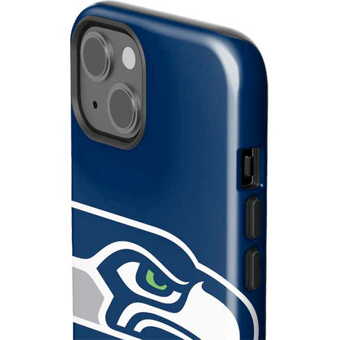 NFL Seattle Seahawks Large Logo iPhone 15 Impact Case
