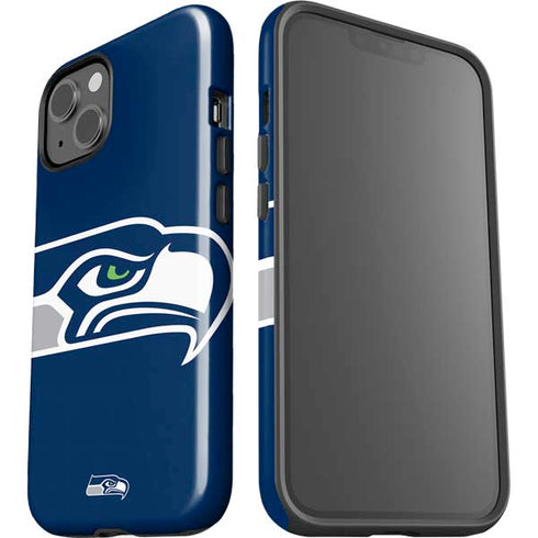 NFL Seattle Seahawks Large Logo iPhone 15 Impact Case