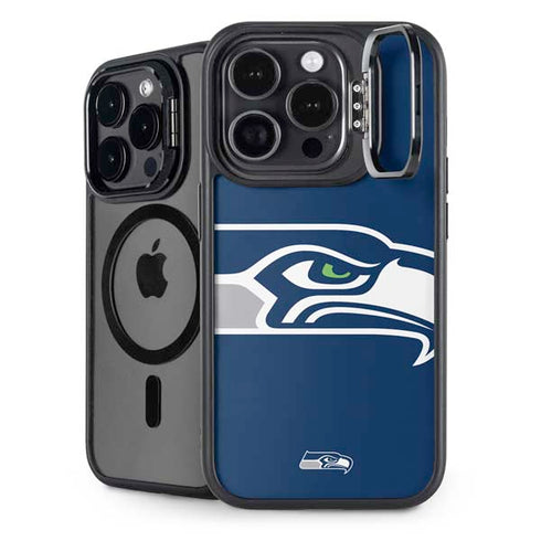 NFL Seattle Seahawks Large Logo iPhone 15 Pro Max Kickstand Case