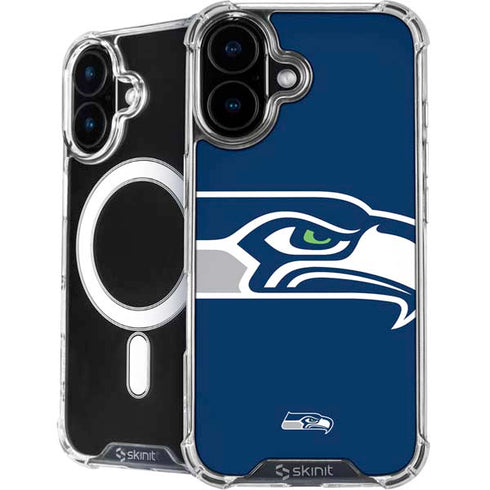 NFL Seattle Seahawks Large Logo iPhone 16 MagSafe Case