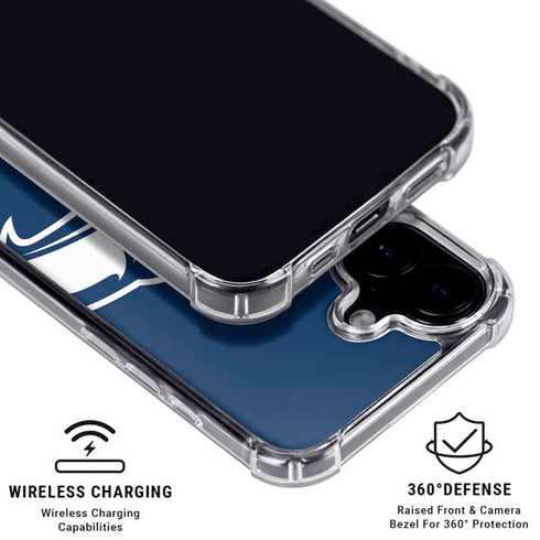 NFL Seattle Seahawks Large Logo iPhone 16 Plus Clear Case