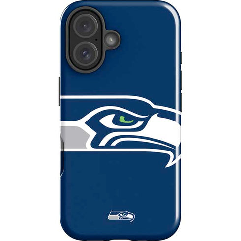 NFL Seattle Seahawks Large Logo iPhone 16 Plus Impact Case