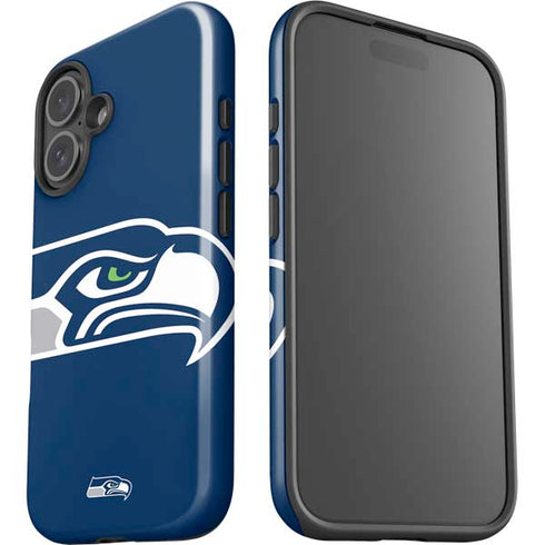 NFL Seattle Seahawks Large Logo iPhone 16 Plus Impact Case