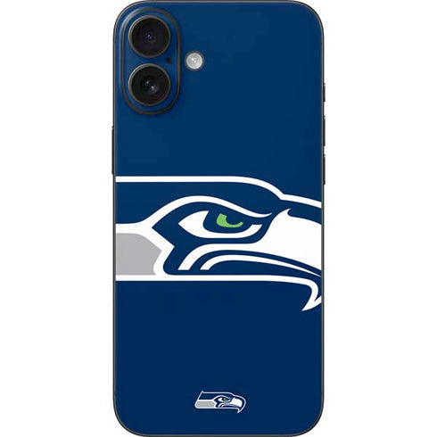 NFL Seattle Seahawks Large Logo iPhone 16 Plus Skin