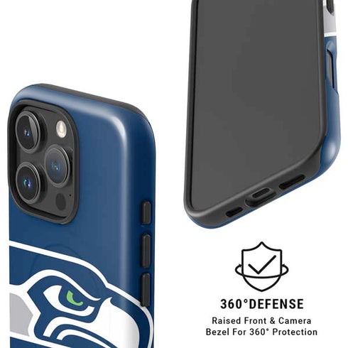 NFL Seattle Seahawks Large Logo iPhone 16 Pro Magsafe Impact Case