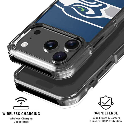 NFL Seattle Seahawks Large Logo iPhone 18 Pro Clear Case