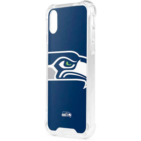 NFL Seattle Seahawks Large Logo iPhone XS Clear Case