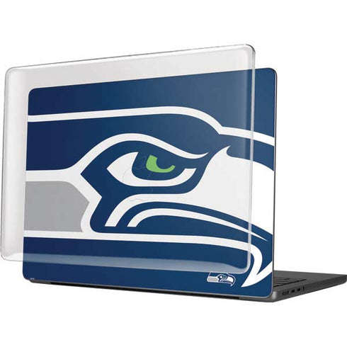 NFL Seattle Seahawks Large Logo MacBook Pro 14in (2021-24) Case plus Skin