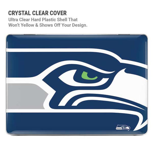 NFL Seattle Seahawks Large Logo MacBook Pro 14in (2021-24) Case plus Skin
