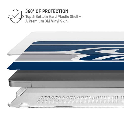 NFL Seattle Seahawks Large Logo MacBook Pro 14in (2021-24) Case plus Skin