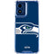 NFL Seattle Seahawks Large Logo Moto G 5G (2024) Clear Case