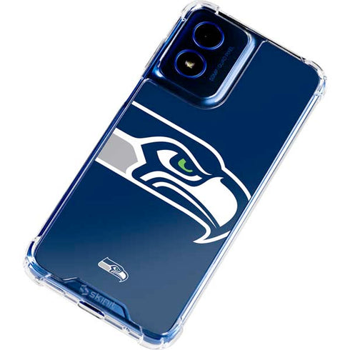 NFL Seattle Seahawks Large Logo Moto G 5G (2024) Clear Case