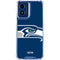 NFL Seattle Seahawks Large Logo Moto G Play 4G (2024) Clear Case