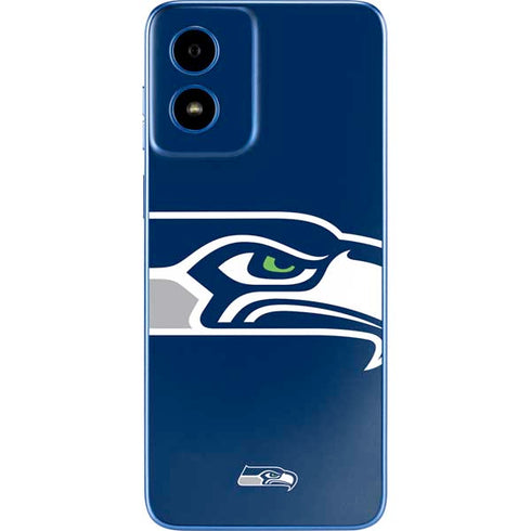 NFL Seattle Seahawks Large Logo Moto G Play 4G (2024) Skin