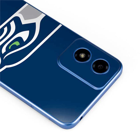 NFL Seattle Seahawks Large Logo Moto G Play 4G (2024) Skin